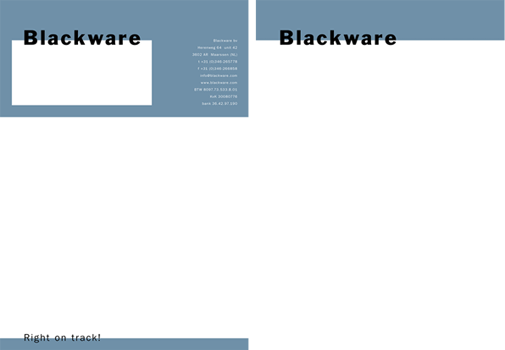Blackware briefpapier