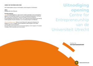 Universiteit Utrecht, Centre for Entrepreneurship